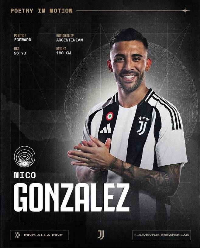 니콜라스 곤살레스(유벤투스). 유벤투스 X 캡처