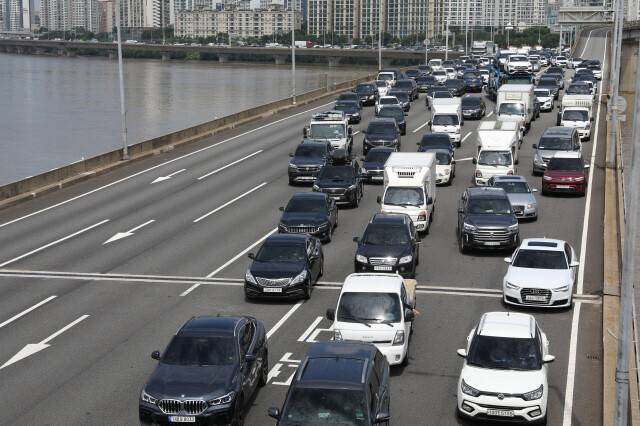 서울 강변북로. 한겨레 자료 사진