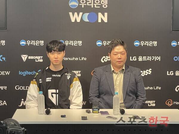 김정수 젠지 감독(오른쪽). ⓒ스포츠한국 심규현 기자