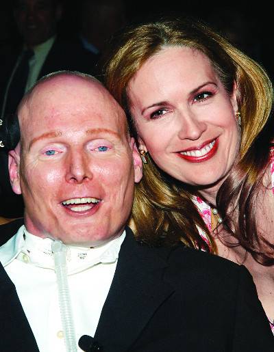 크리스토퍼 리브(왼쪽)와 아내 데이나 리브. AFP연합뉴스