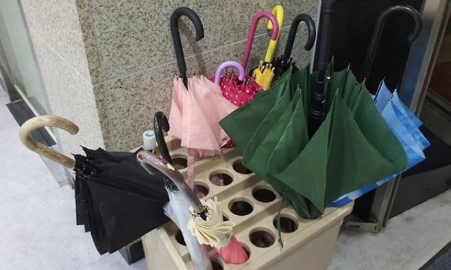 우산꽂이 모습. 연합뉴스