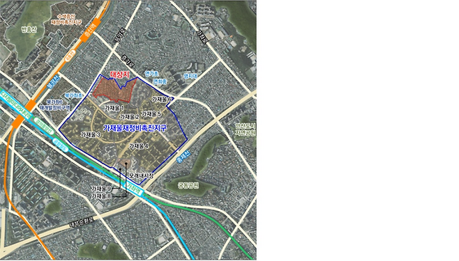 가재울7구역 위치도.