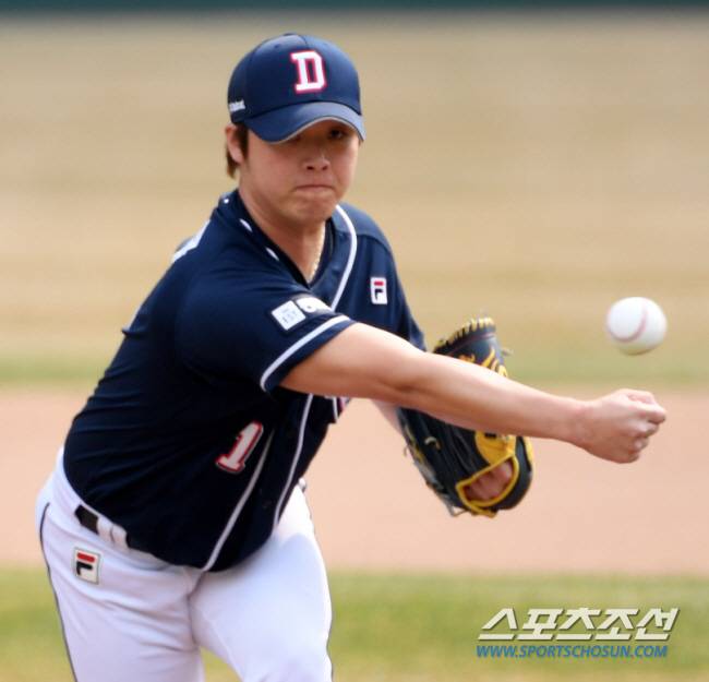 19일 대전 한화생명이글스파크에서 열린 KBO리그 한화와 두산의 시범경기. 두산 박치국이 역투하고 있다. 대전=박재만 기자 pjm@sportschosun.com/2024.03.19/