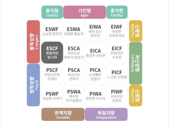 카미랩 : 카미랩이 정리한 반려견 MBTI 유형 반려견 중 가장 많은 유형은 ‘열정적인 탐구자’(ESCF) 유형이라고 한다
