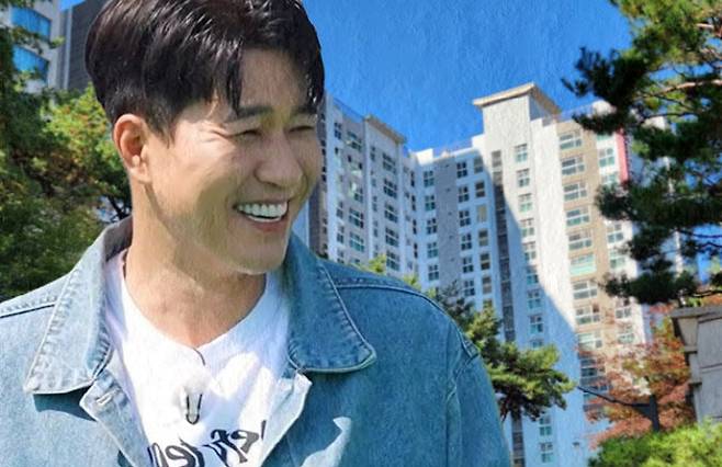 김종민과 강남구 청담동 ‘청담아이파크’ 전경 (사진=코요태SNS, 이데일리)