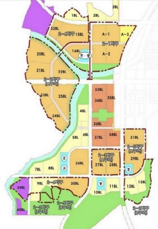 대전 도안신도시 개발 계획.