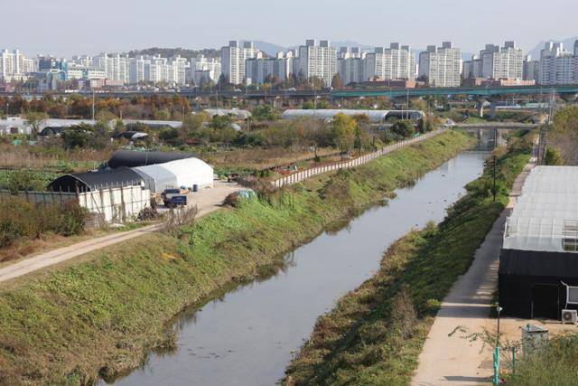 5일 그린벨트가 해제된 경기도 고양시 대장동 대곡역 일대. 연합뉴스