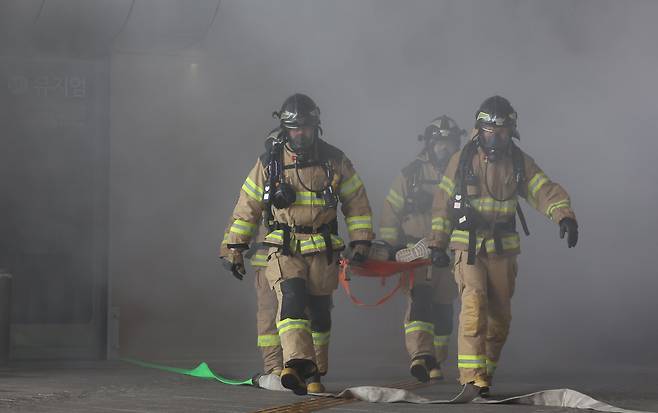 소방이 재난대응 안전한국훈련을 진행하고 있다. 본문과 관계없음. /뉴스1