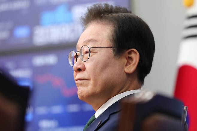 18일 오전 당 최고위원회의에 참석한 이재명 더불어민주당 대표 ⓒ시사저널 박은숙