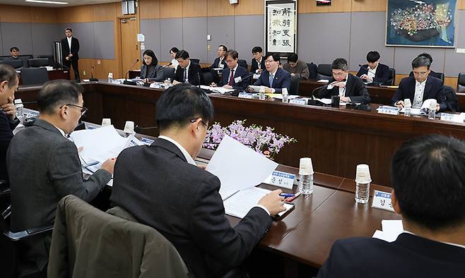 금융위원회 김소영 부위원장이 3일 정부서울청사에서 열린 상호금융정책협의회에서 발언하고 있다. 뉴스1