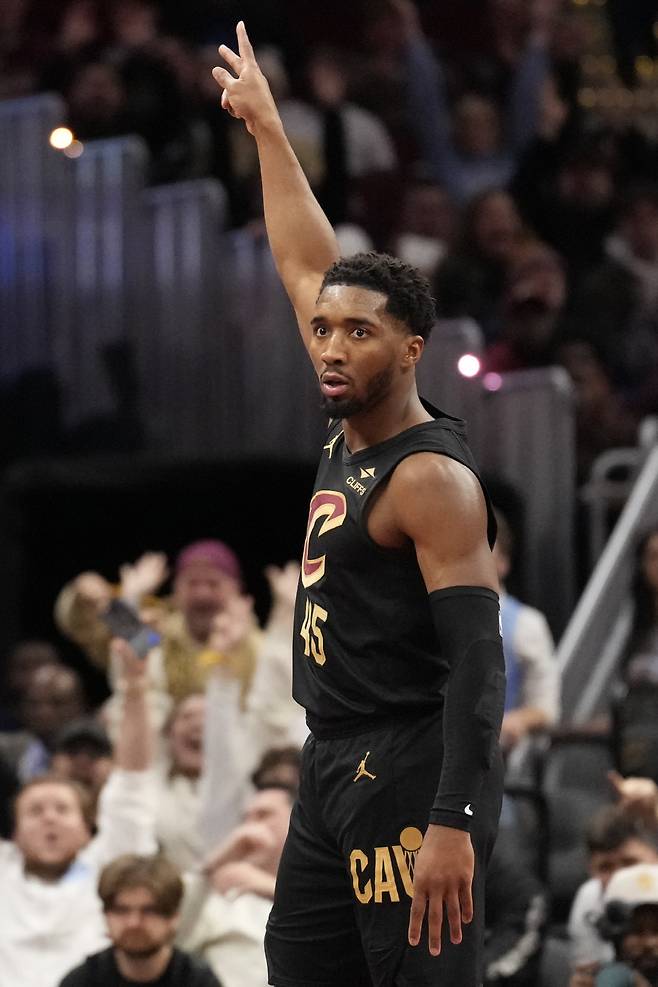 클리블랜드 에이스 도노반 미첼.
<저작권자(c) 연합뉴스, 무단 전재-재배포, AI 학습 및 활용 금지>