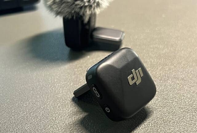 DJI 마이크 미니 송신기 (사진=지디넷코리아 신영빈 기자)
