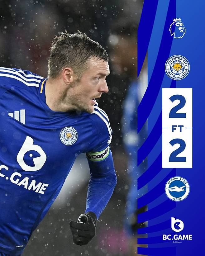 제이미 바디. /사진=레스터 시티 공식 사회관계망서비스(SNS)