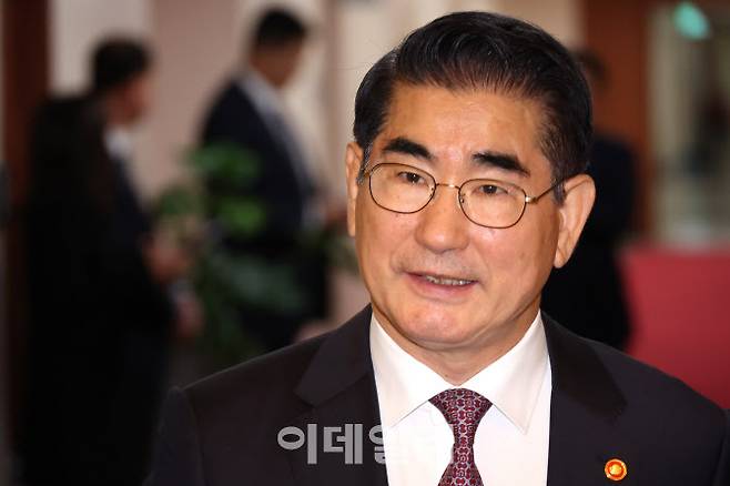 김용현 전 국방부 장관이 지난달 26일 서울 종로구 정부서울청사에서 열린 국무회의에 참석하고 있다. (사진= 이데일리 방인권 기자)