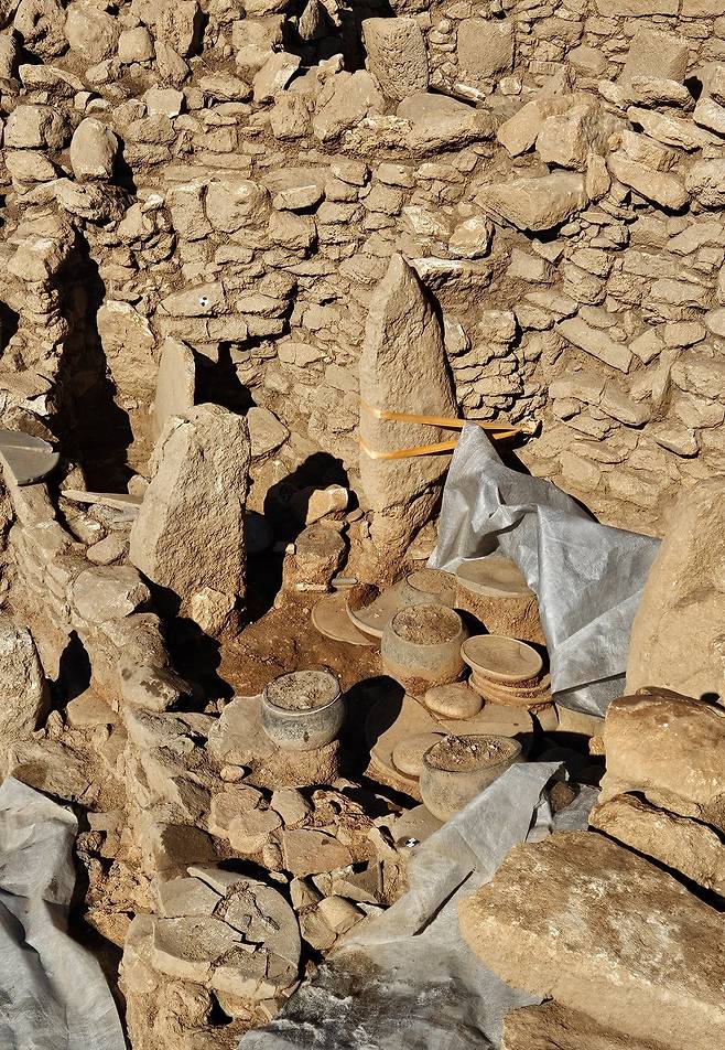 카라한테페 질서정연한 제기들