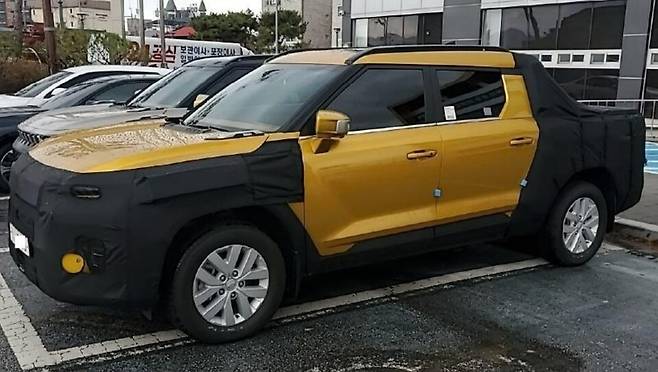 사진 : KGM O100 테스트카 (출처=몬스터코리아)