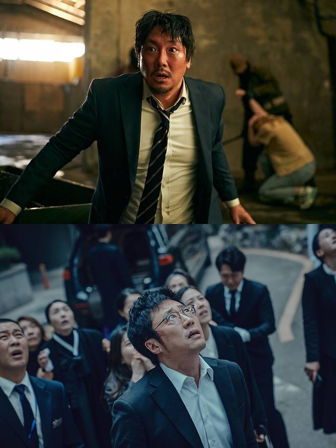 영화 ‘데드맨’(위)과 ‘사흘’ 한 장면. 사진제공|각 배급사