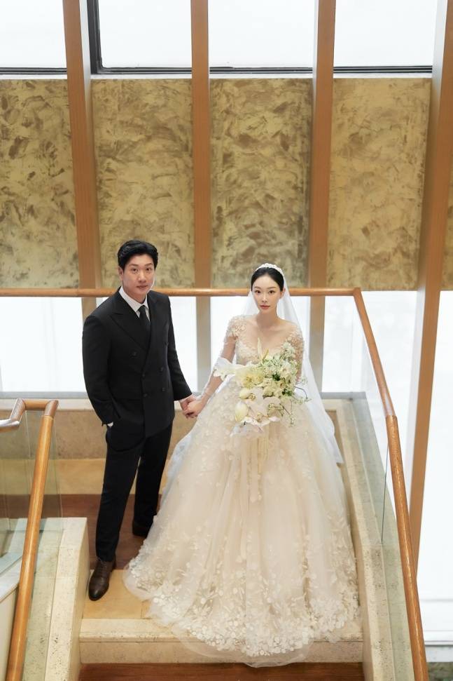 김주찬-김리하 커플. /사진=KIA 타이거즈 제공