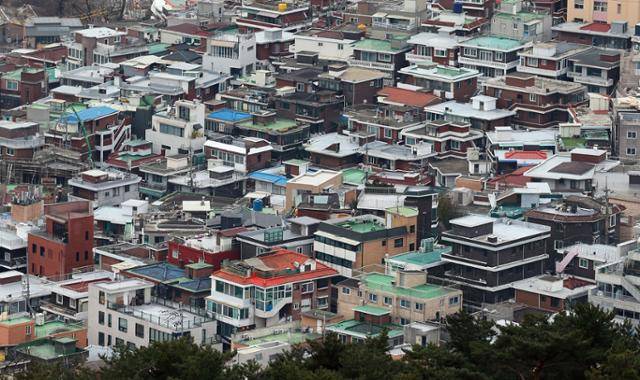지난 17일 서울 시내 빌라 밀집 지역. 연합뉴스
