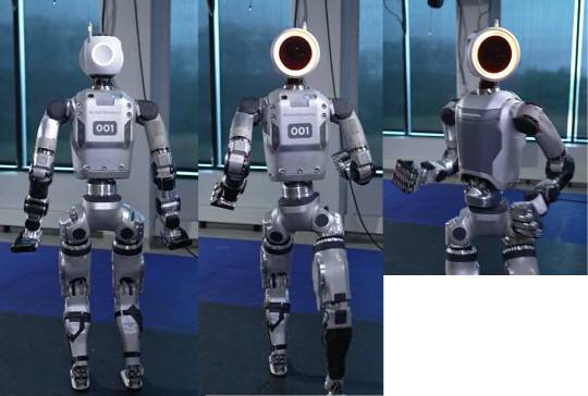 보스턴 다이내믹스의 휴머노이드 아틀라스. 얼굴, 몸통, 다리가 모두 360도 회전 가능하고 누웠다가 일어날 수도 있다. 보스턴 다이내믹스 홈페이지