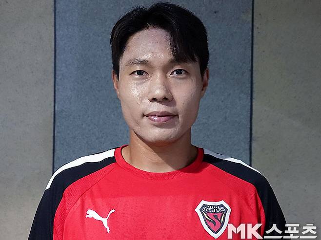 2024시즌 후반기를 포항 스틸러스에서 보냈던 민상기. 민상기는 2024시즌을 마치고 자유계약선수(FA) 자격을 취득했다. 사진=이근승 기자