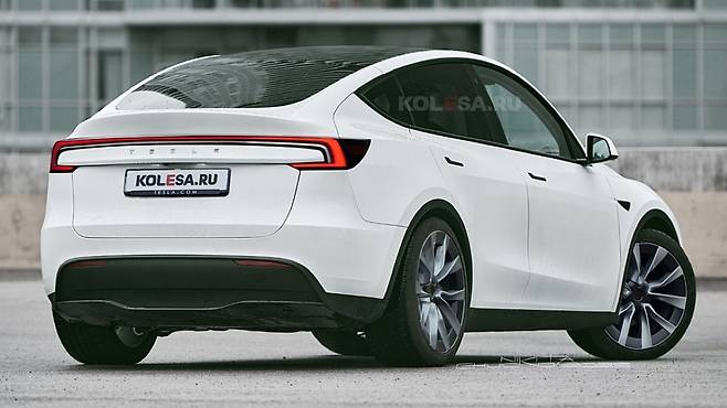 사진 : 테슬라 모델 Y 주니퍼 예상도 (출처=KOLESA.RU)