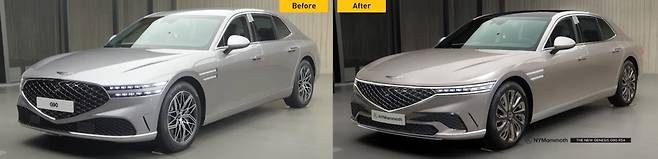 제네시스 'G90 페이스리프트' 상상도 (출처 : 뉴욕맘모스)