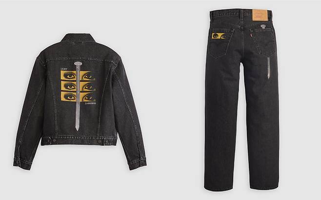 리바이스X언더커버 타입 III 트러커 재킷, 배기 진 (제공: 리바이스)