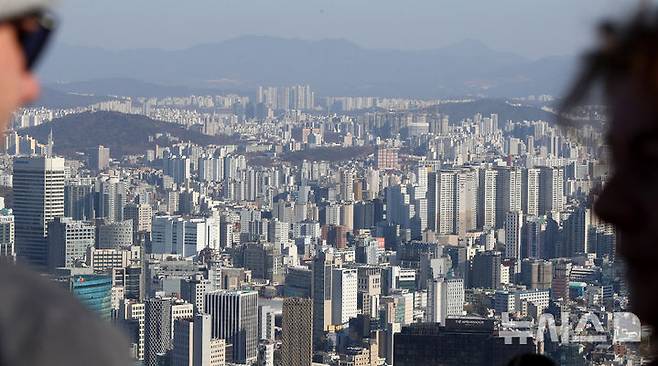 서울 중구 남산에서 바라본 서울시내 아파트. 뉴시스 자료사진.