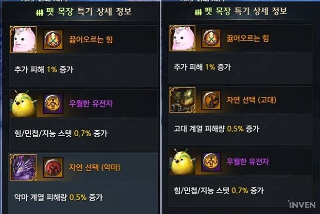 ▲ 고추피/악추피 프리셋으로 1/3관문에 대응 가능할 듯!