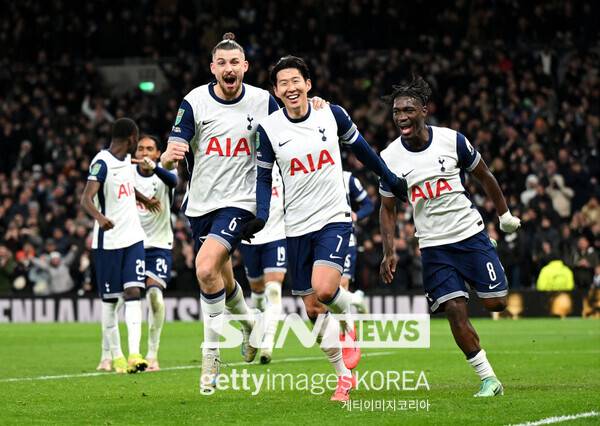 잉글랜드 프리미어리그(EPL) 토트넘 홋스퍼 손흥민. 사진┃게티이미지코리아