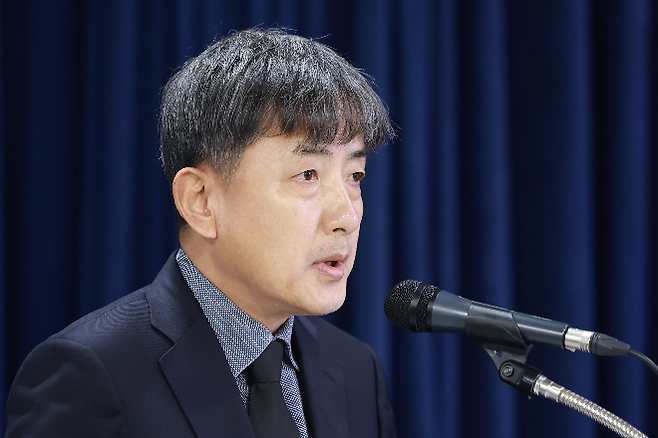 김정배 대한축구협회 상근 부회장. 김정배 부회장은 정몽규 대한축구협회장이 4선 도전에 나선 뒤엔 대한축구협회장 직무대행을 맡고 있다. 사진=연합뉴스 제공