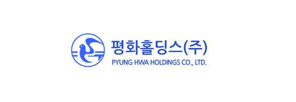 자동차 부품 회사 평화홀딩스 로고.