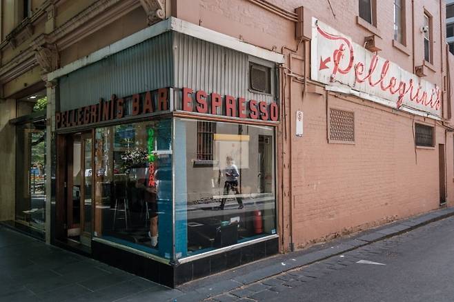 호주 멜버른의 중심가에 위치한 카페 펠리그리니(Café Pellegrinis). / 사진. ⓒ조원진