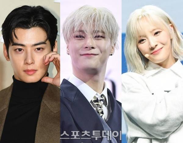 차은우, 故 문빈, 문수아 / 사진=DB