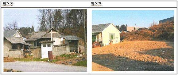 농촌 빈집 정비 사업 철거 전후 모습. 사진 이천시 *재판매 및 DB 금지