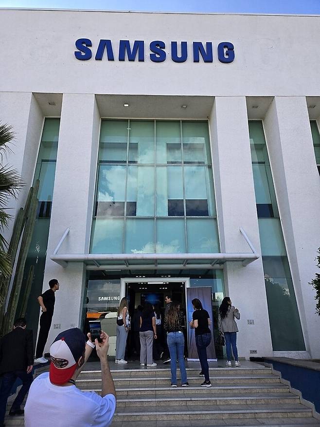 삼성전자 케레타로 공장 입구 전경. 연합뉴스