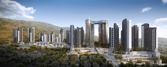 두산건설 '더 제니스' 조감도. 두산건설 제공.