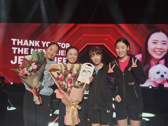 ▲ 올림픽 메달 꿈을 이룬 전지희는 당시 은퇴를 암시했었다. 파리 현장에서 4년 뒤 로스앤젤레스(LA) 올림픽은 계획에 없다고 밝힌 전지희는 "한국에 오기로 결정한 게 14년째인 것 같다. 나를 한국으로 데리고 오신 분들이나 한국에서 만난 모든 분께 감사하다"는 인사를 하기도 했다. ⓒ WTT