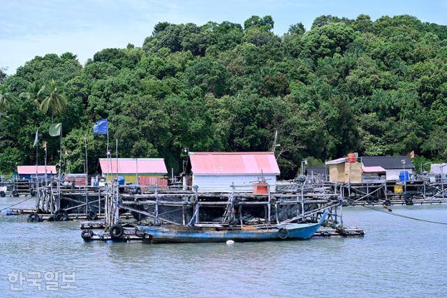 빈탄섬의 전통 수상가옥 켈롱. 움직이는 집이자 어선이다.