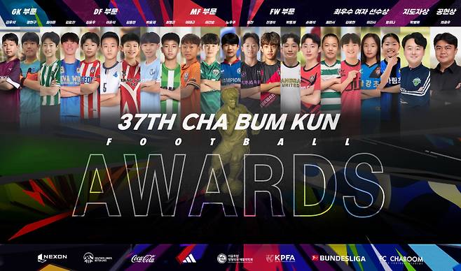 제37회 차범근 축구상 수상자 명단.