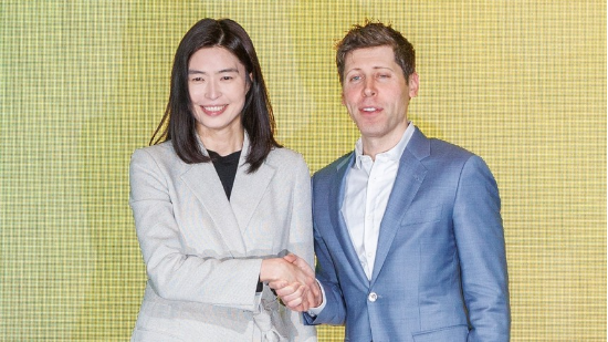 정신아 카카오 대표와 오픈AI 샘 올트먼 CEO. (출처=연합뉴스)