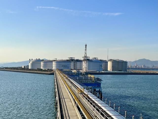 포스코인터내셔널 광양 LNG 터미널. 김은희 기자