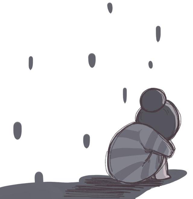 모든 게 무너져갔다. 소소는 웹툰 '열무와 알타리'에서 당시의 좌절감을 어둡게 그려냈다. 카카오 웹툰 제공