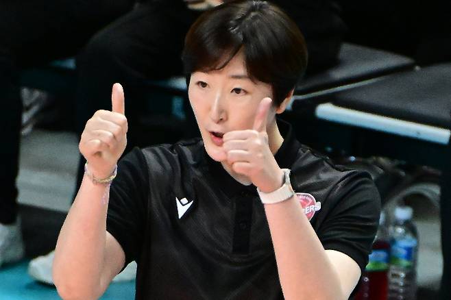 페퍼저축은행 장소연 감독. KOVO 제공