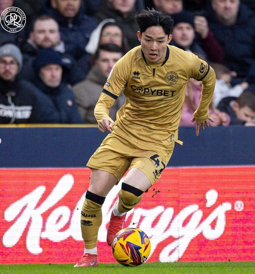 QPR로 임대를 떠난 양민혁의 경기 모습. QPR 인스타그램 캡처