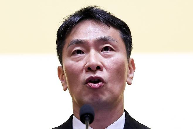 이복현 금융감독원장이 10일 오전 서울 영등포구 금감원에서 열린 2025년도 금융감독원 업무계획 기자간담회에 참석해 모두 발언하고 있다. 2025.2.10/뉴스1 ⓒ News1 이동해 기자 /사진=뉴스1