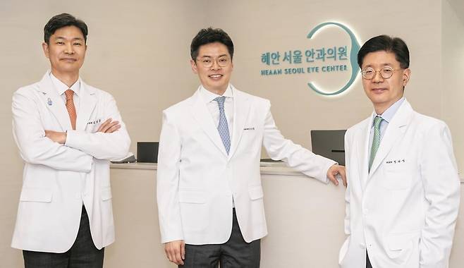 혜안서울안과의원에서는 서울아산병원·삼성서울병원 안과 정교수 출신 원장들이 진료한다. 왼쪽부터 김명준 원장, 이주용 원장, 정태영 원장. /김지아 헬스조선 객원기자