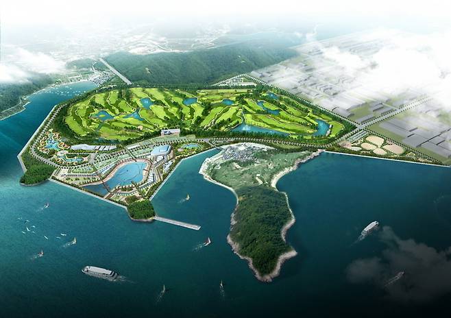 경남 창원 진해웅동1지구 조감도. 부산진해경제자유구역청 제공