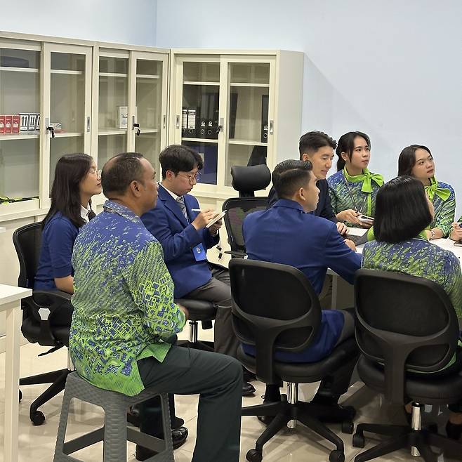 에어부산 발리지점은 출국장과 입국장 사이 2층에 있다(에어부산 제공)